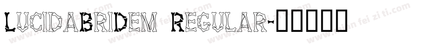 LucidaBriDem Regular字体转换